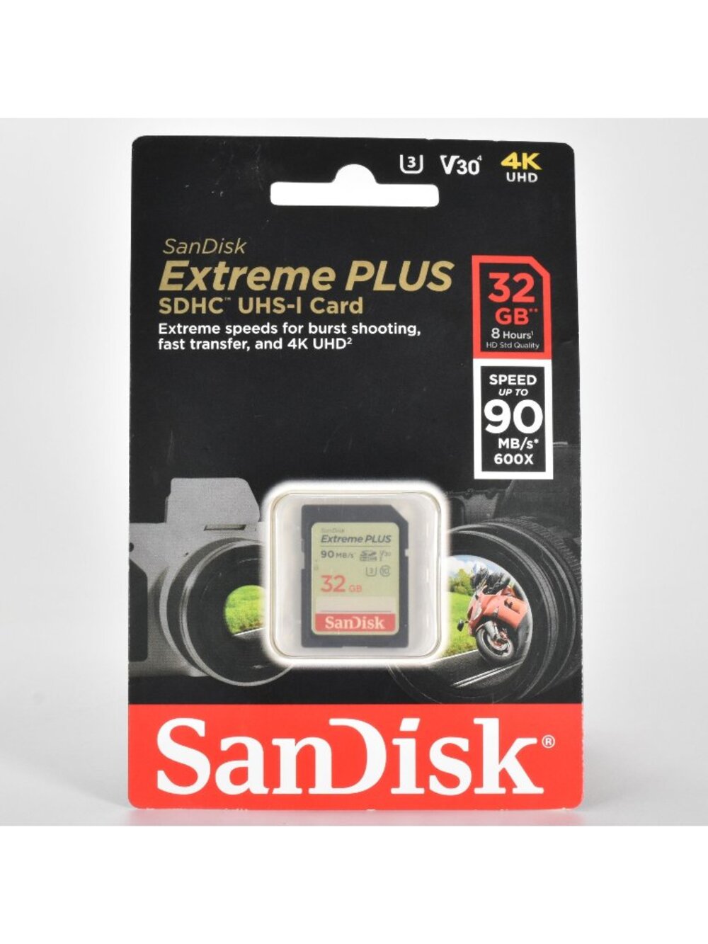 SANDISK 32GB Extreme PLUS SDHC Memory Card UHS-I / V30 / U3 / Class 10 NEW
